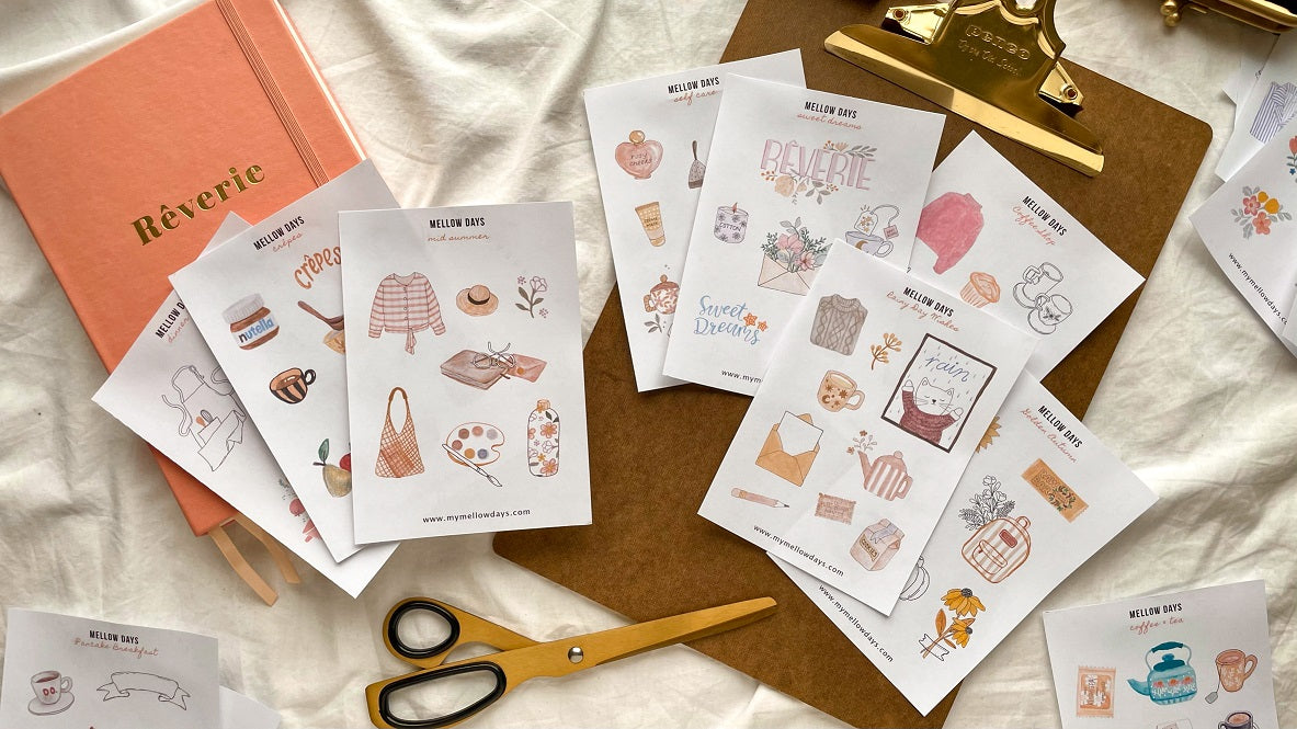 May Bullet Journal Ideas using Printable Bullet Journal Stickers