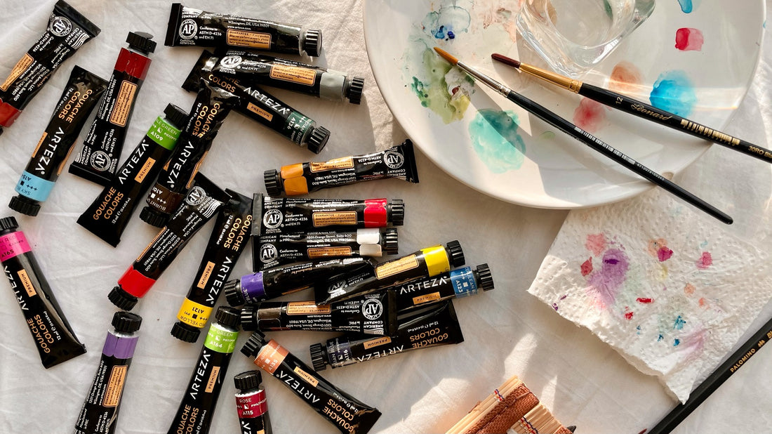 Arteza Gouache Paint review
