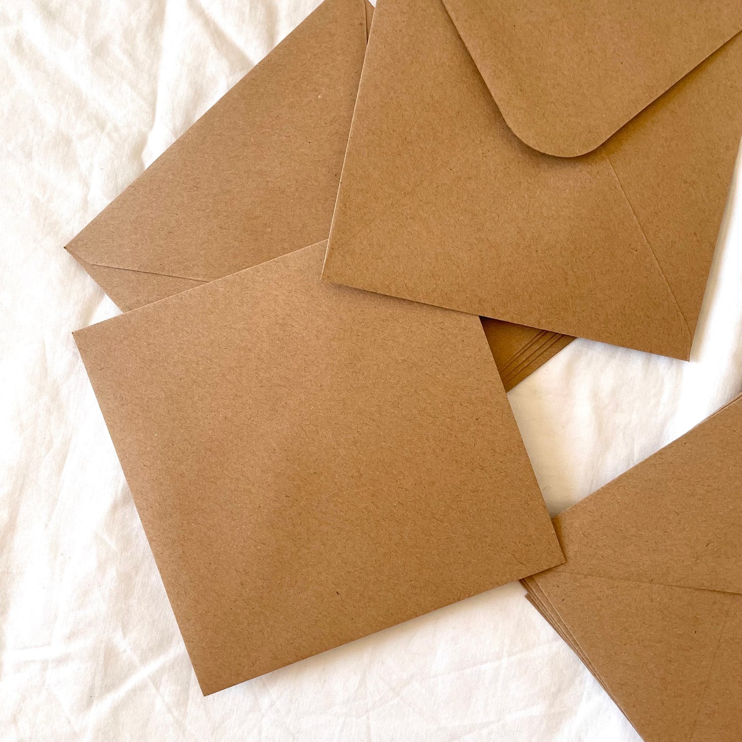 Square Brown Kraft Envelopes