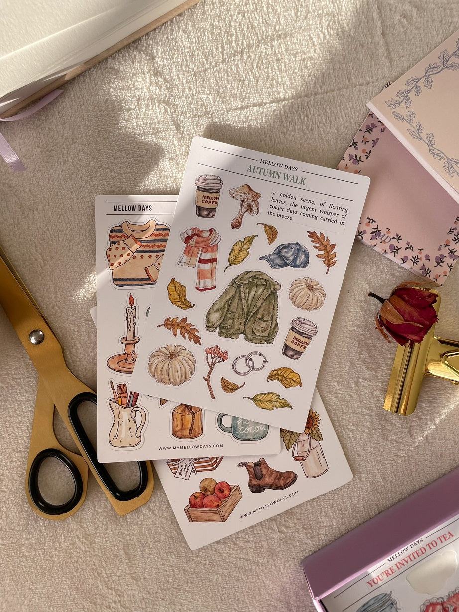 Autumn Walk Sticker Sheet