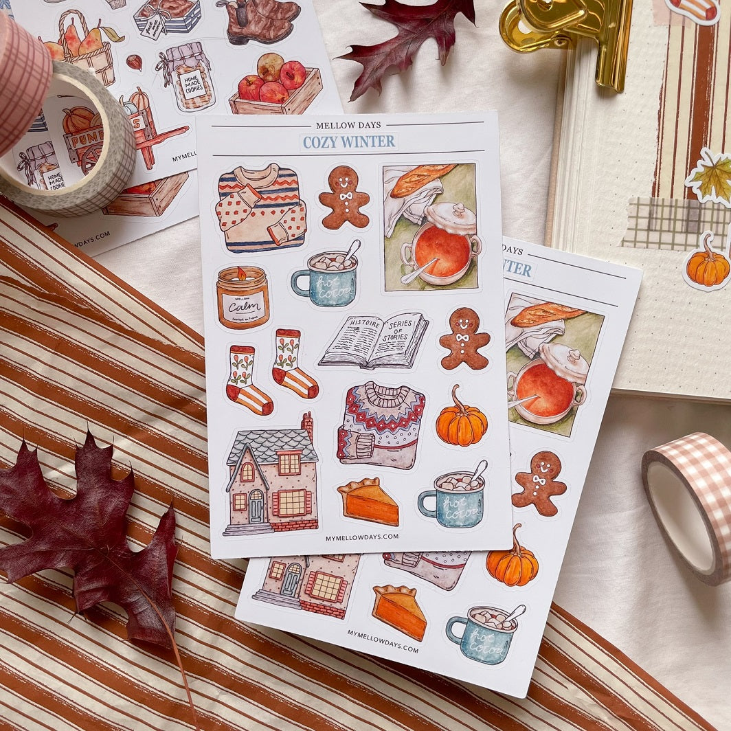 Cozy Winter Sticker Sheet