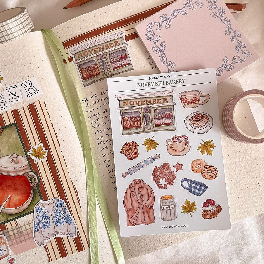 November Bakery Sticker Sheet