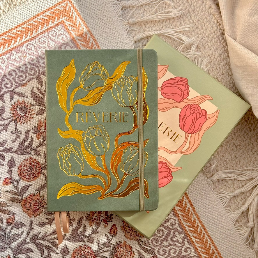 Rêverie Journal - "Tulip Collection" Sage Green