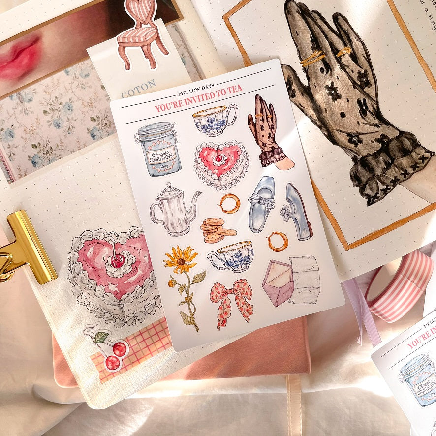 You’re Invited To Tea Sticker Sheet