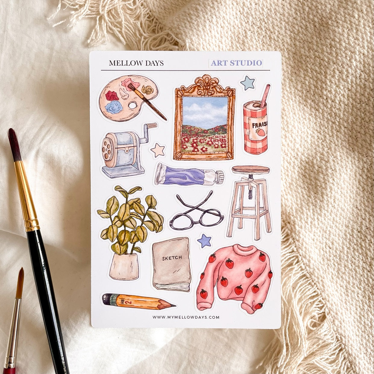 Art Studio Sticker Sheet