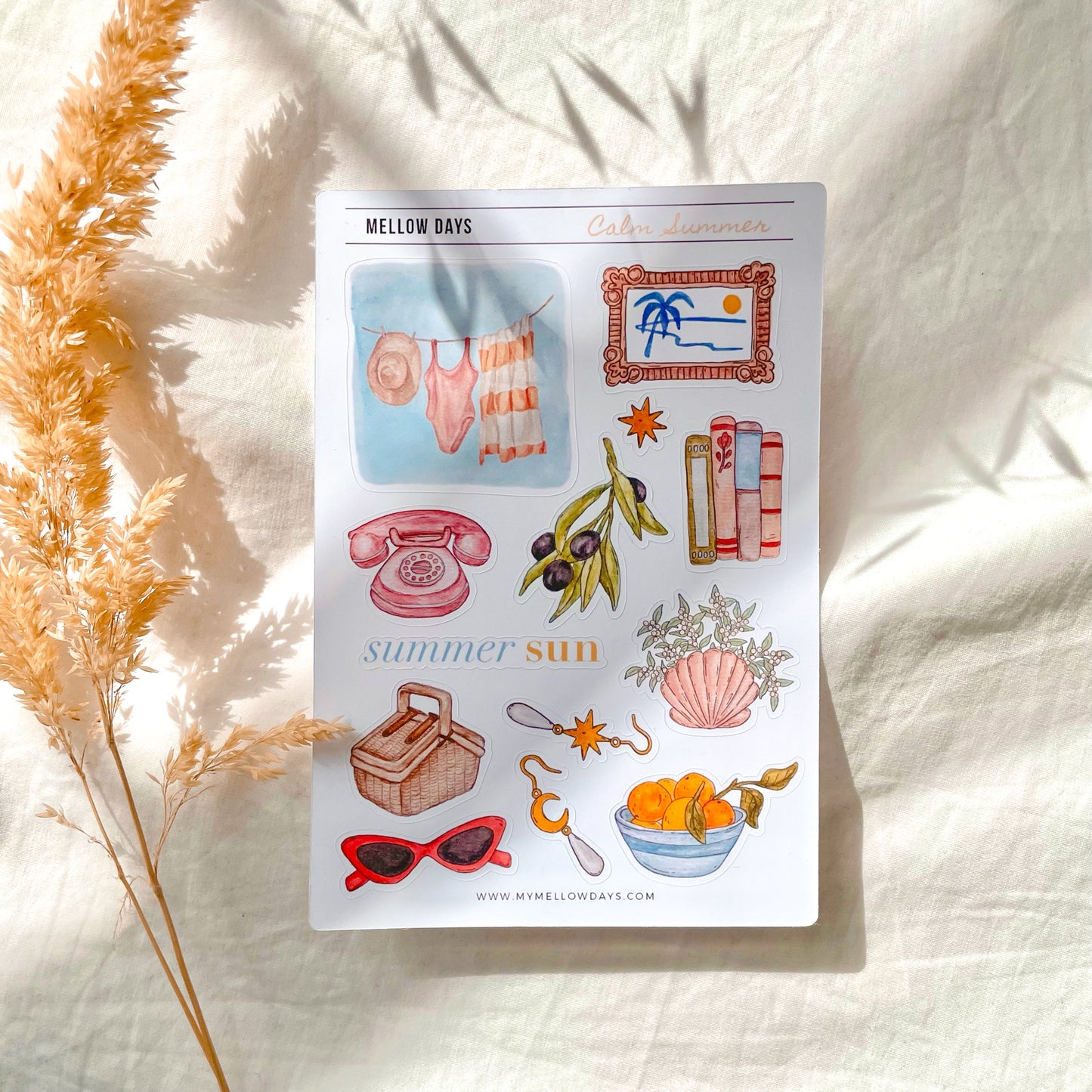 Calm Summer Sticker Sheet