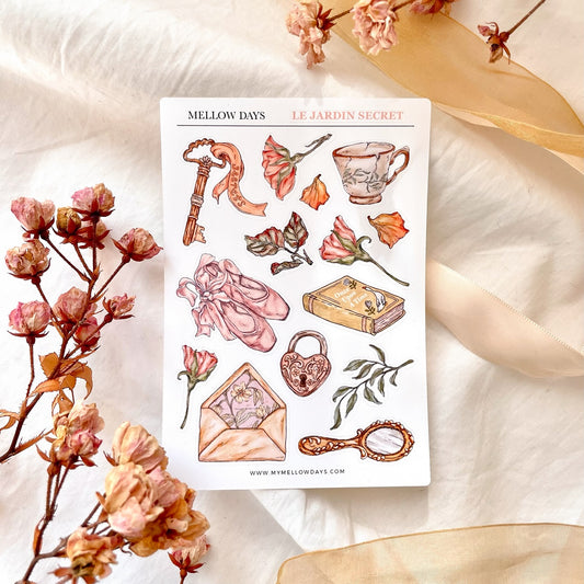 Le Jardin Secret Sticker Sheet
