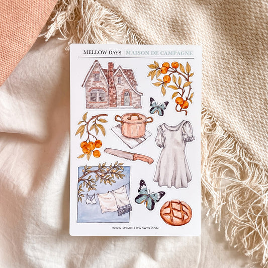 Maison de Campagne Sticker Sheet