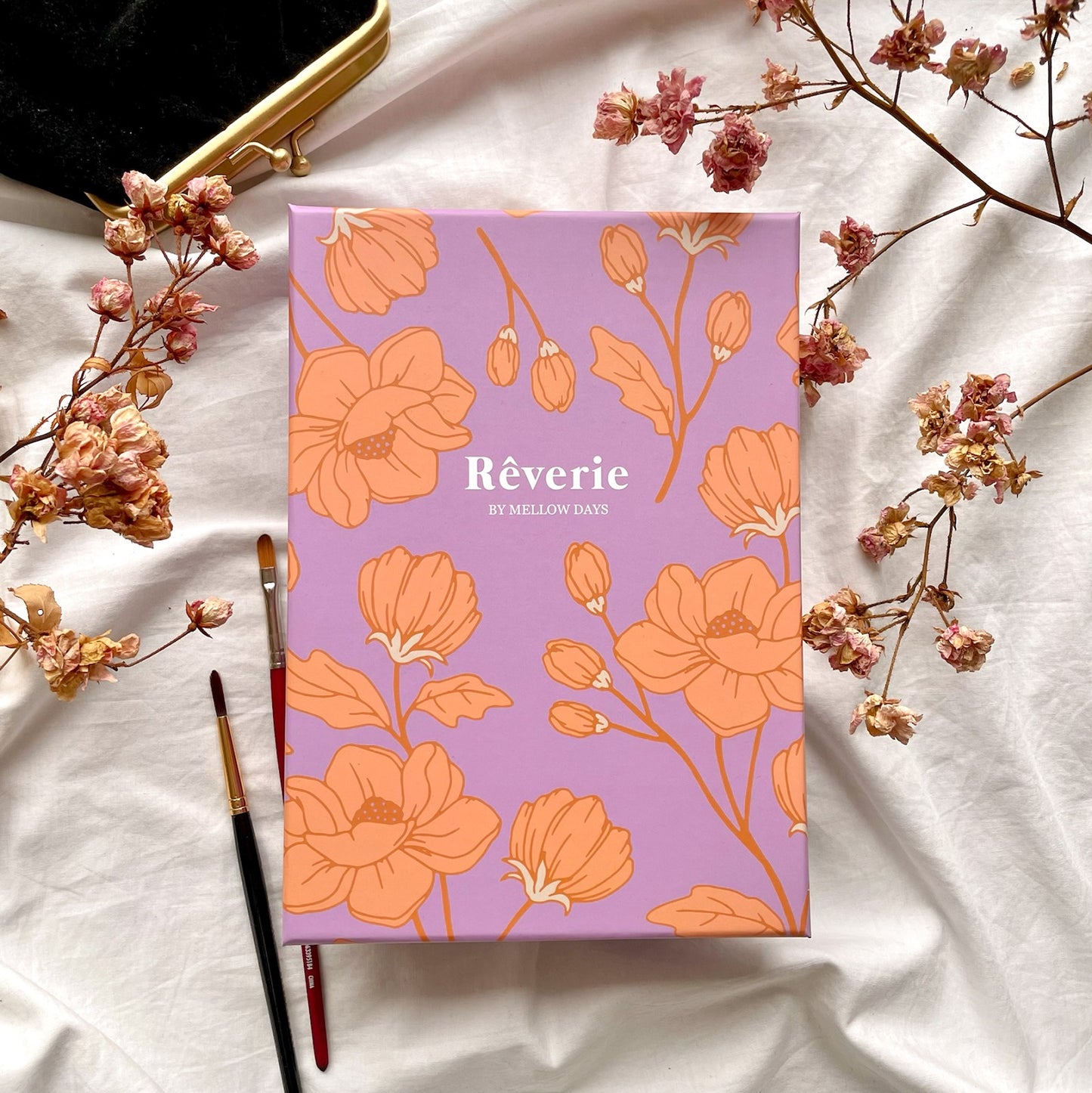 Reverie Watercolor Bullet Journal, Purple Orchid Box