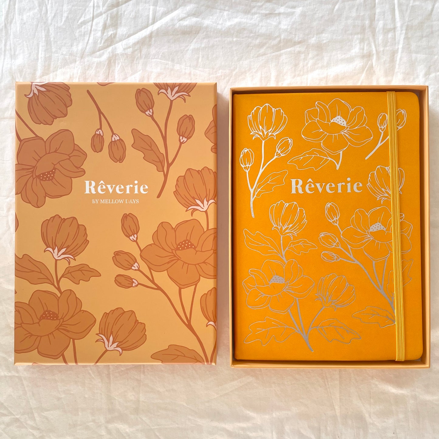 Floral Reverie Yellow Saffron - Silver Gilded