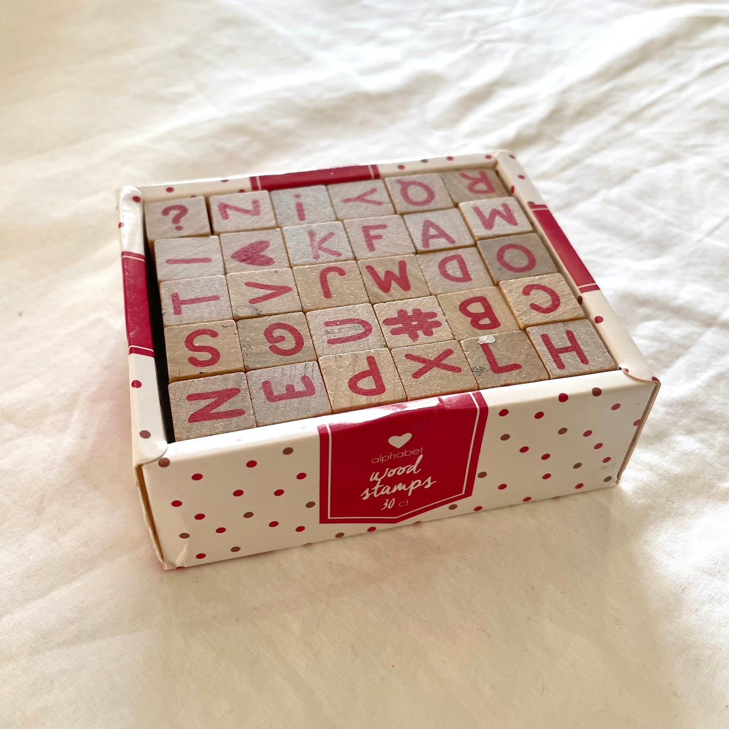 30 Wooden Stamps
