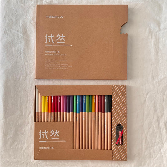 MIYA 24 Erasable Colored Pencils