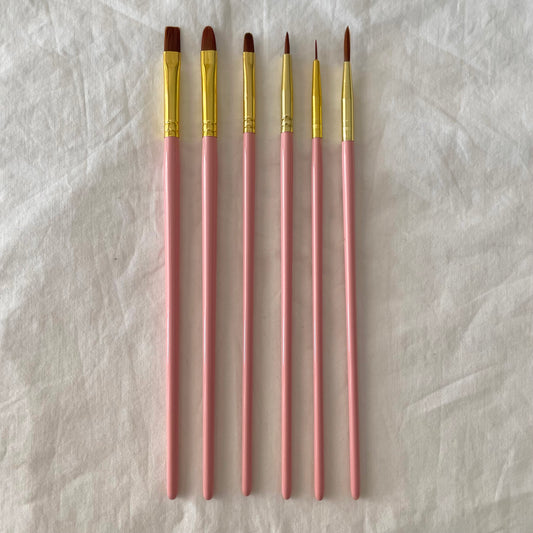 Set of 6 Paint Brushes