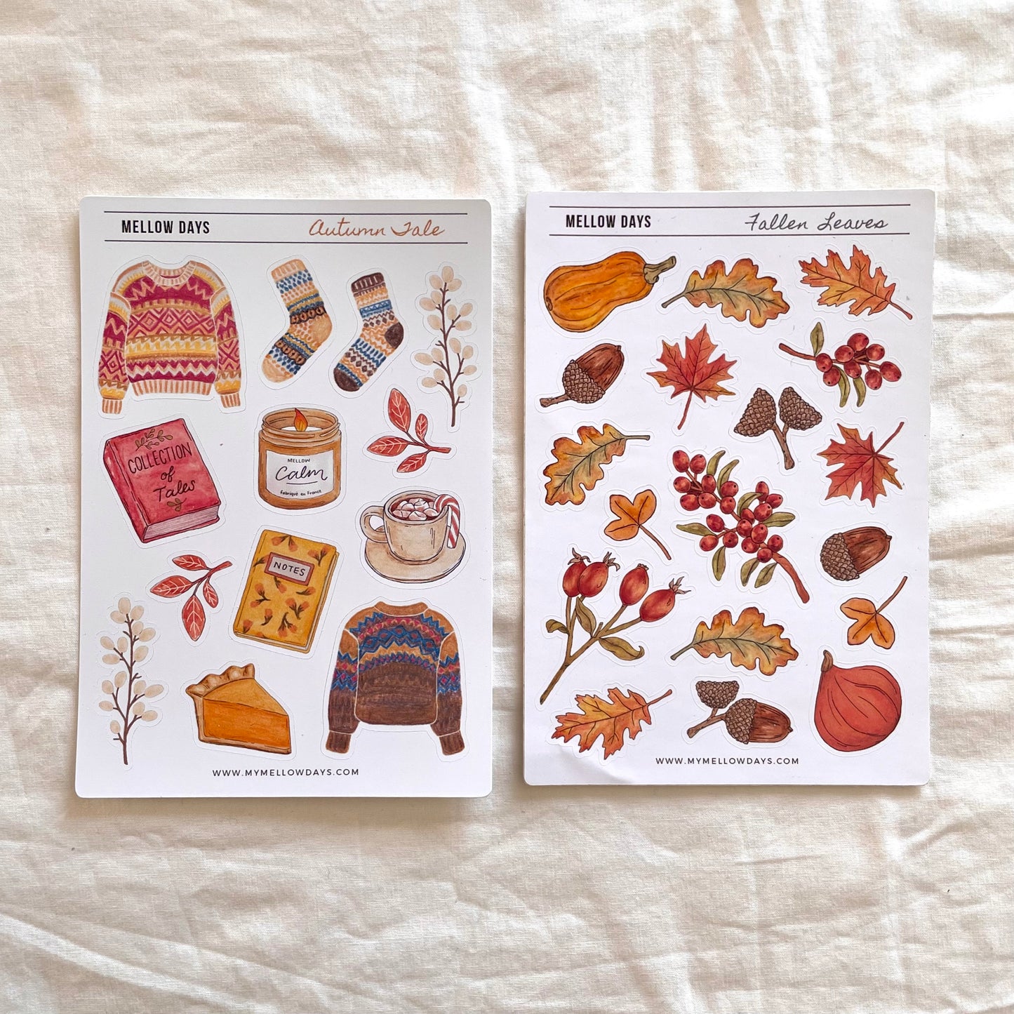 2 Autumn Sticker Sheets