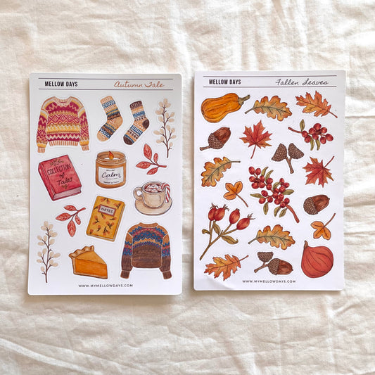 2 Autumn Sticker Sheets