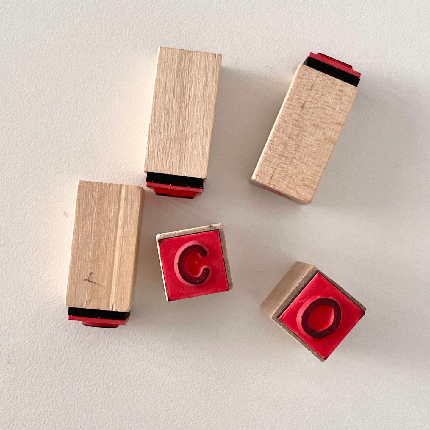 30 Wooden Stamps