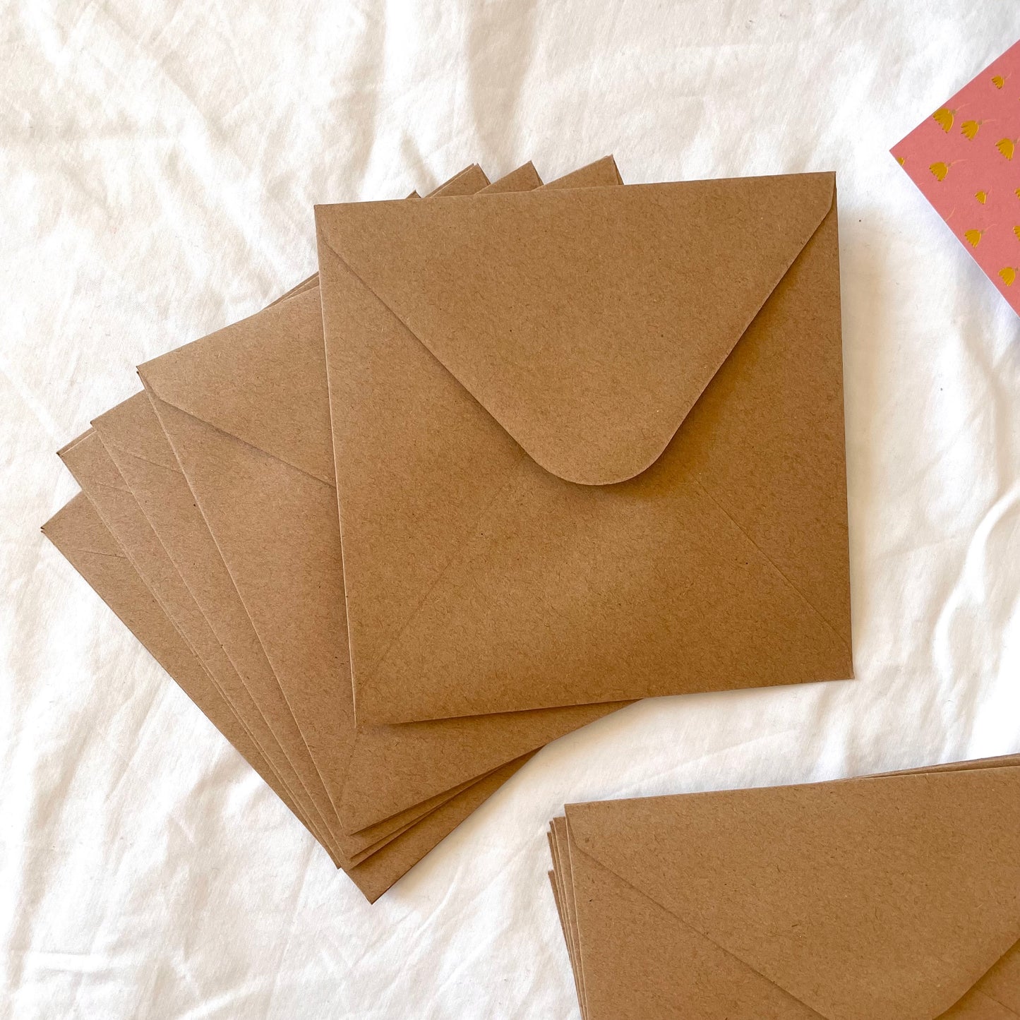 Square Brown Kraft Envelopes
