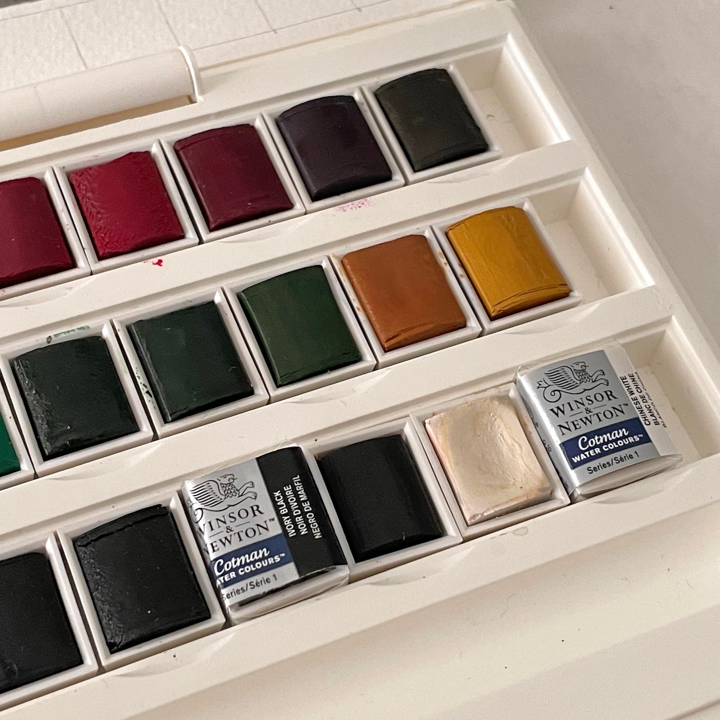 Winsor and Newton Watercolor Palette