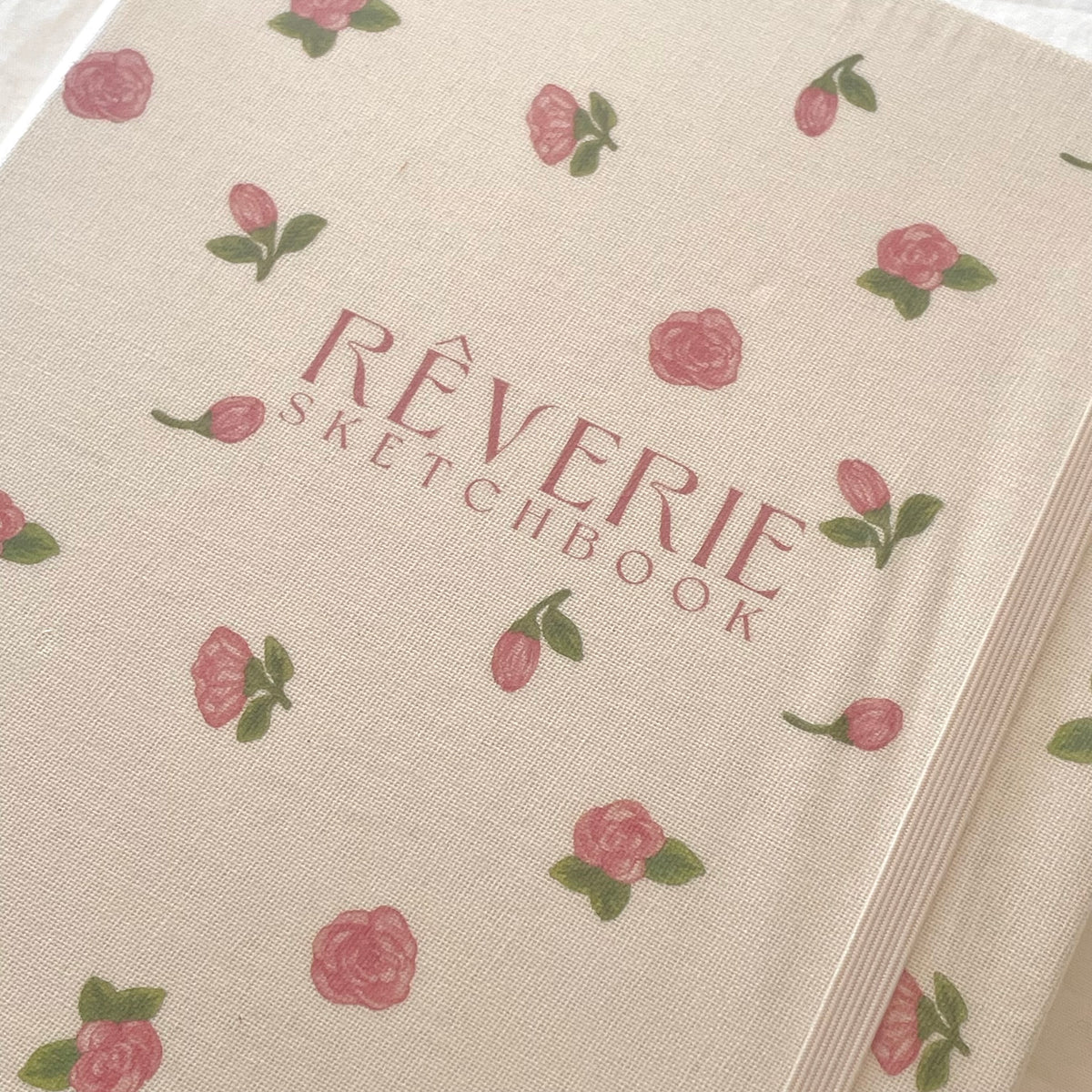 Carnet de croquis Rêverie florale rose