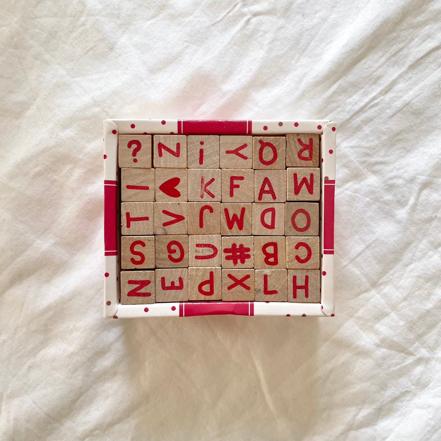 30 Wooden Stamps
