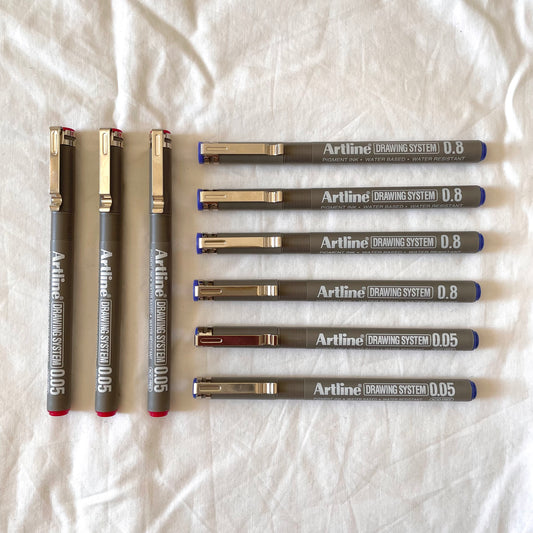 Artline Fineliner Pens