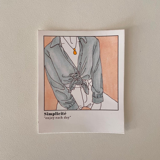 Simplicité Sticker