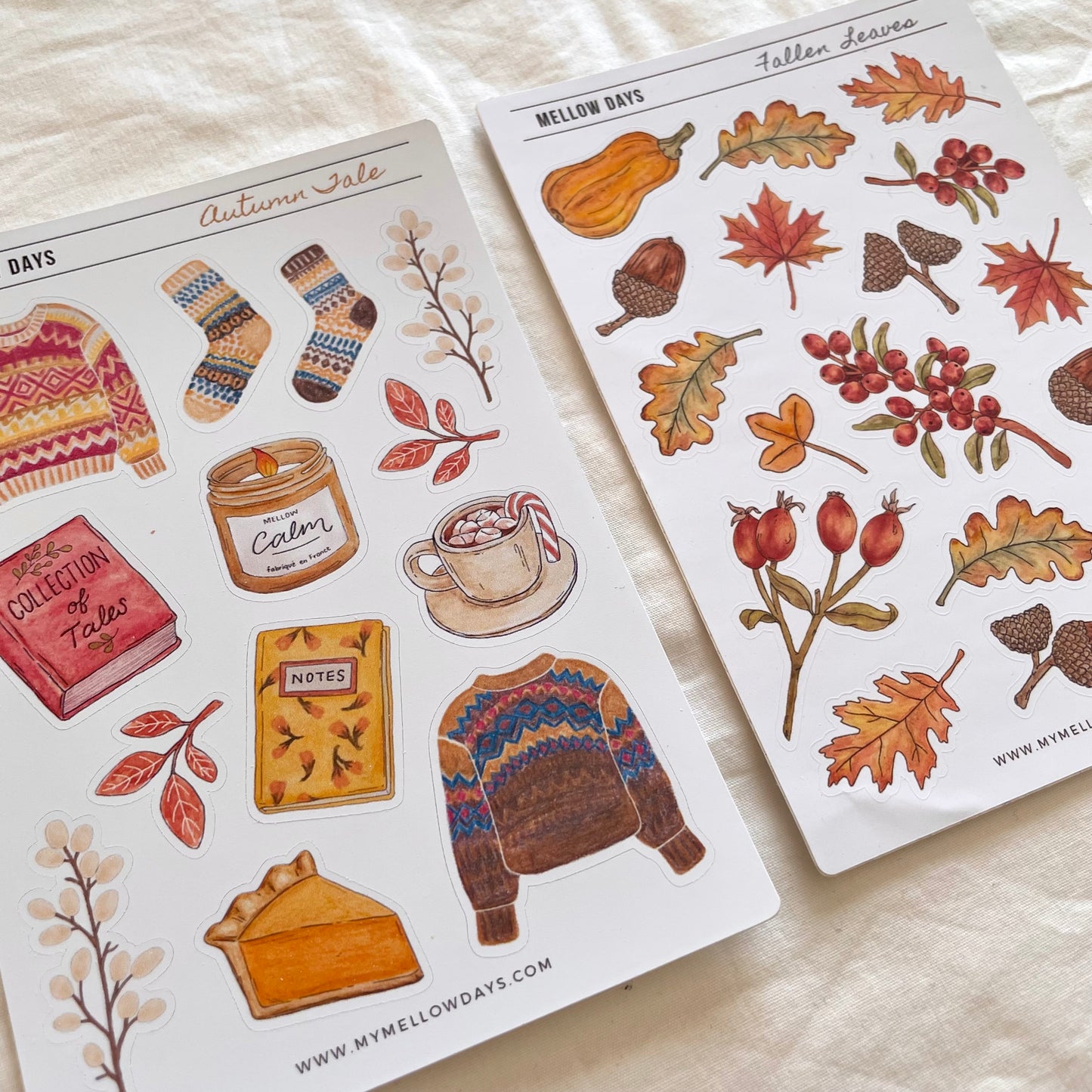 2 Autumn Sticker Sheets