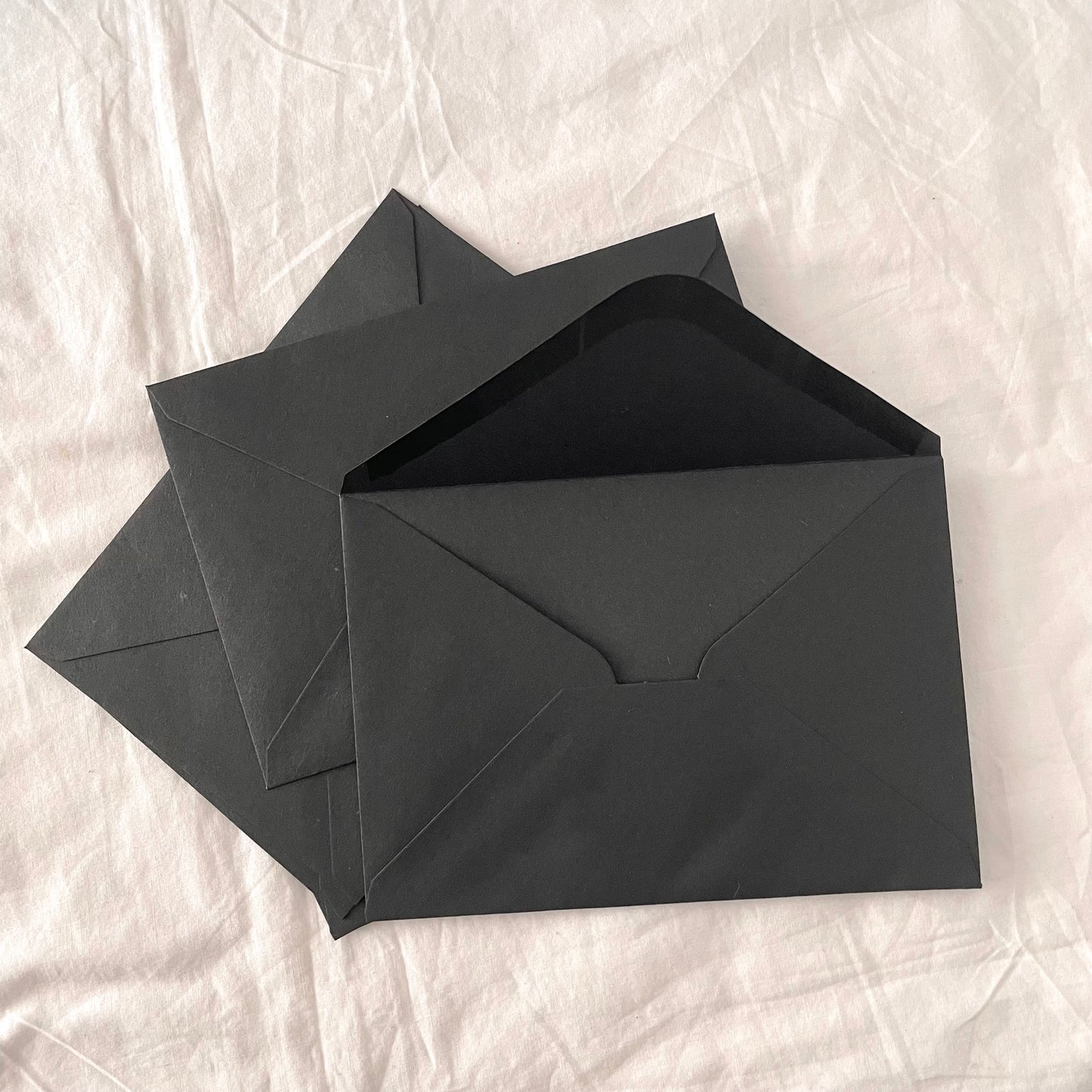 Set of 8 Black Envelopes