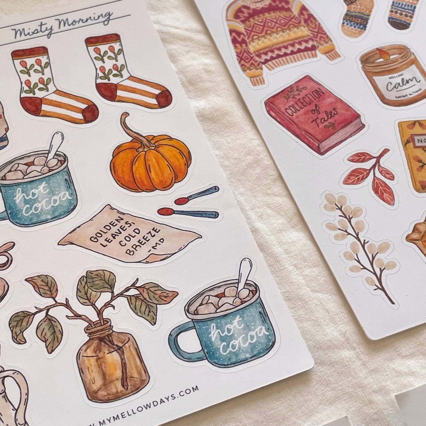 4 Autumn Sticker Sheets
