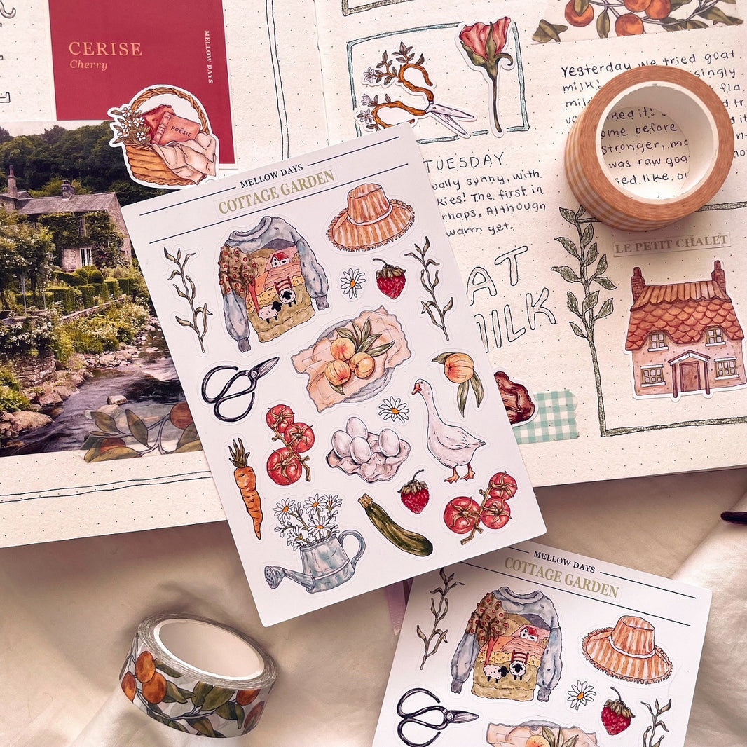 Mellow Days - Handmade Vinyl Sticker Sheets – MELLOW DAYS