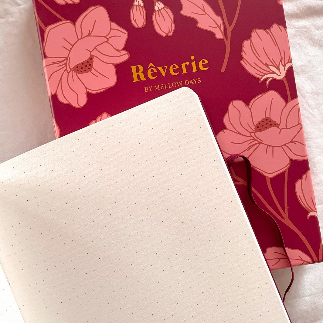 Rêverie Journal - "Floral Collection" Burgundy