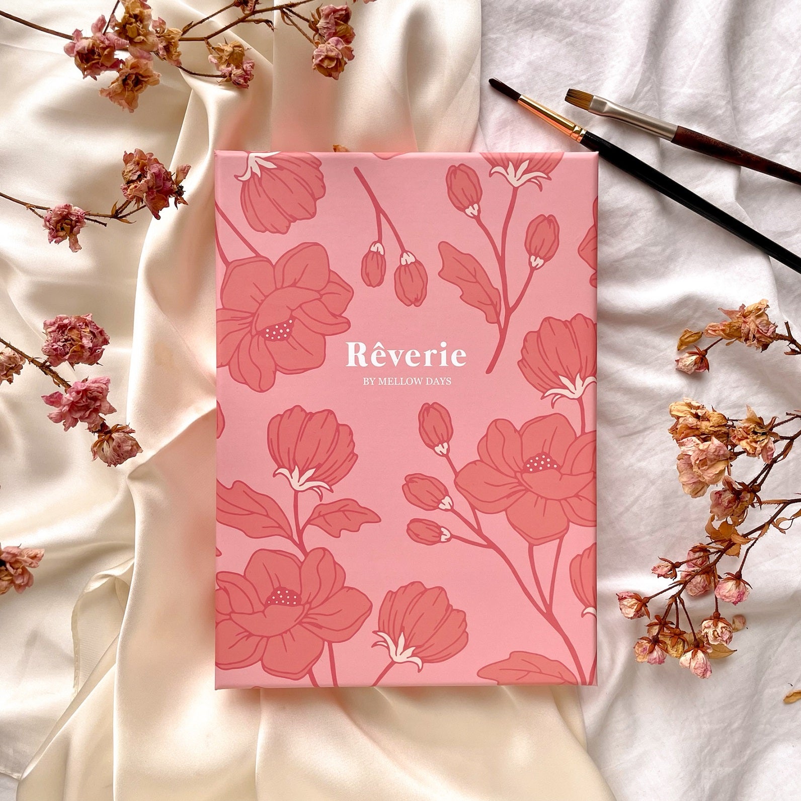 Reverie Watercolor Bullet Journal, Pink Peony Box