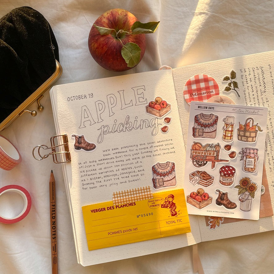 Craquage papeterie pour journaling chez My Mellow Days